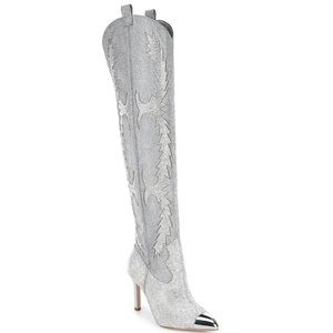 Gianni bini katyanna rhinestone boots